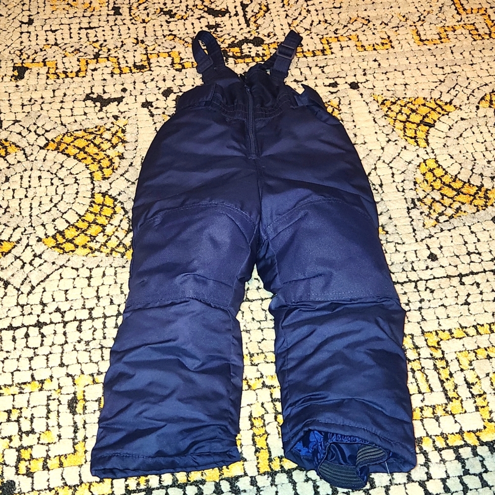 3T navy blue winter Bib